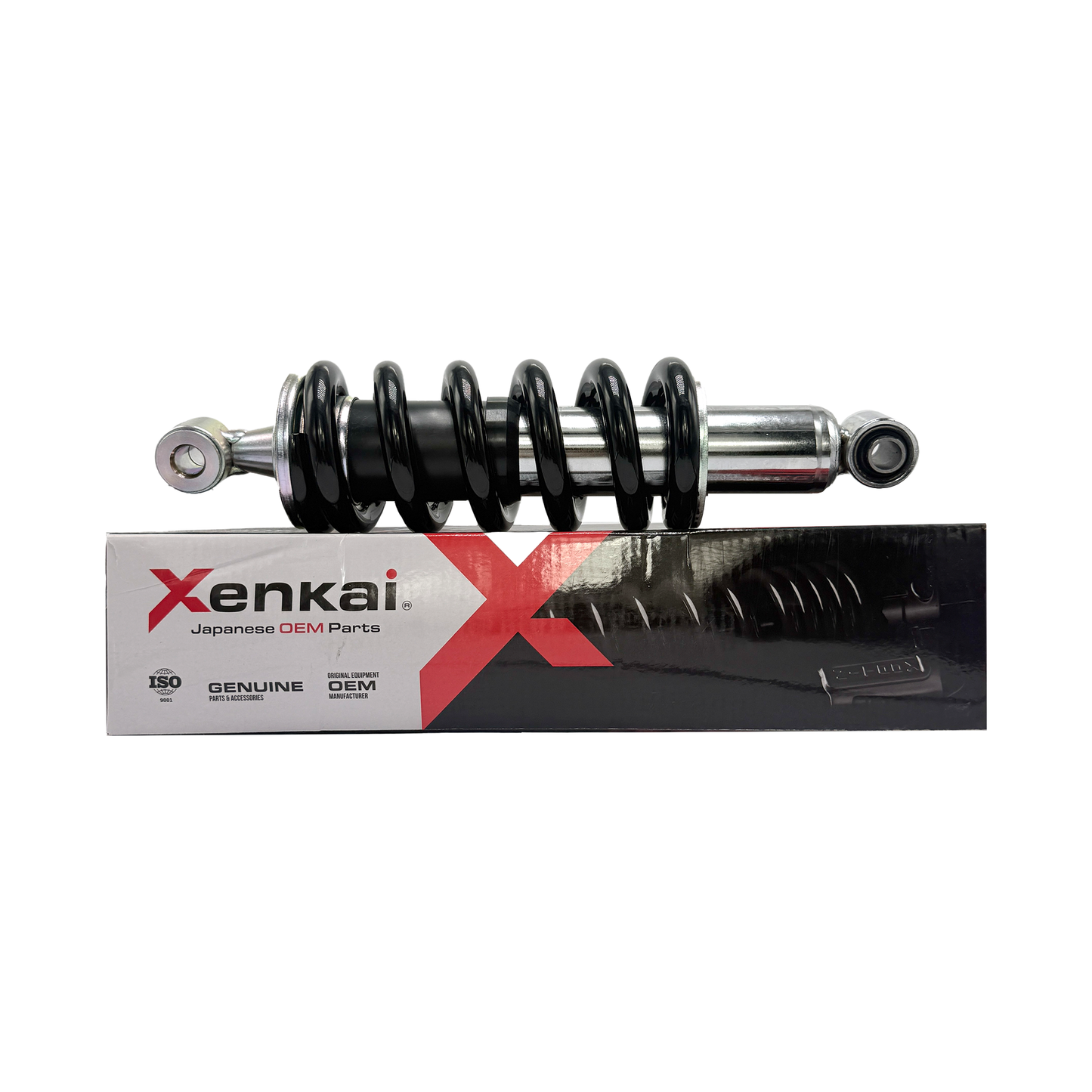 Amortiguador trasero negro XENKAI para Italika DM150, DM250 y DM150 Roja, montaje en motocicleta.