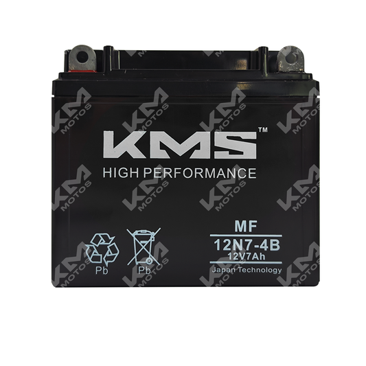 BATERIA 12N7-4B SELLADA KMS - KMMOTOSHN