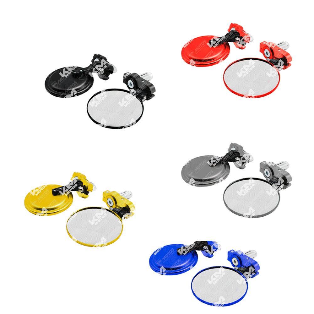 RETROVISORES REDONDOS DE CONTRAPESA + AJUSTE COLORES