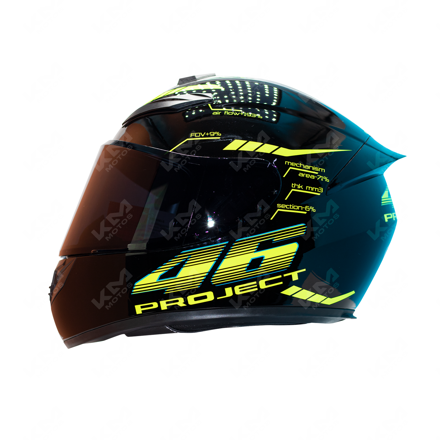 CASCO CERRADO INTEGRAL + DISENO DOT PRO46