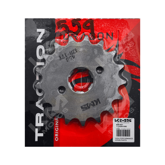 SPROCKET 17T CG125/HJ -428H KMS - KMMOTOSHN