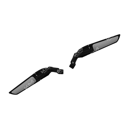 RETROVISORES DE ALERON(PEQUEÑO NEGRO)KMS - KMMOTOSHN