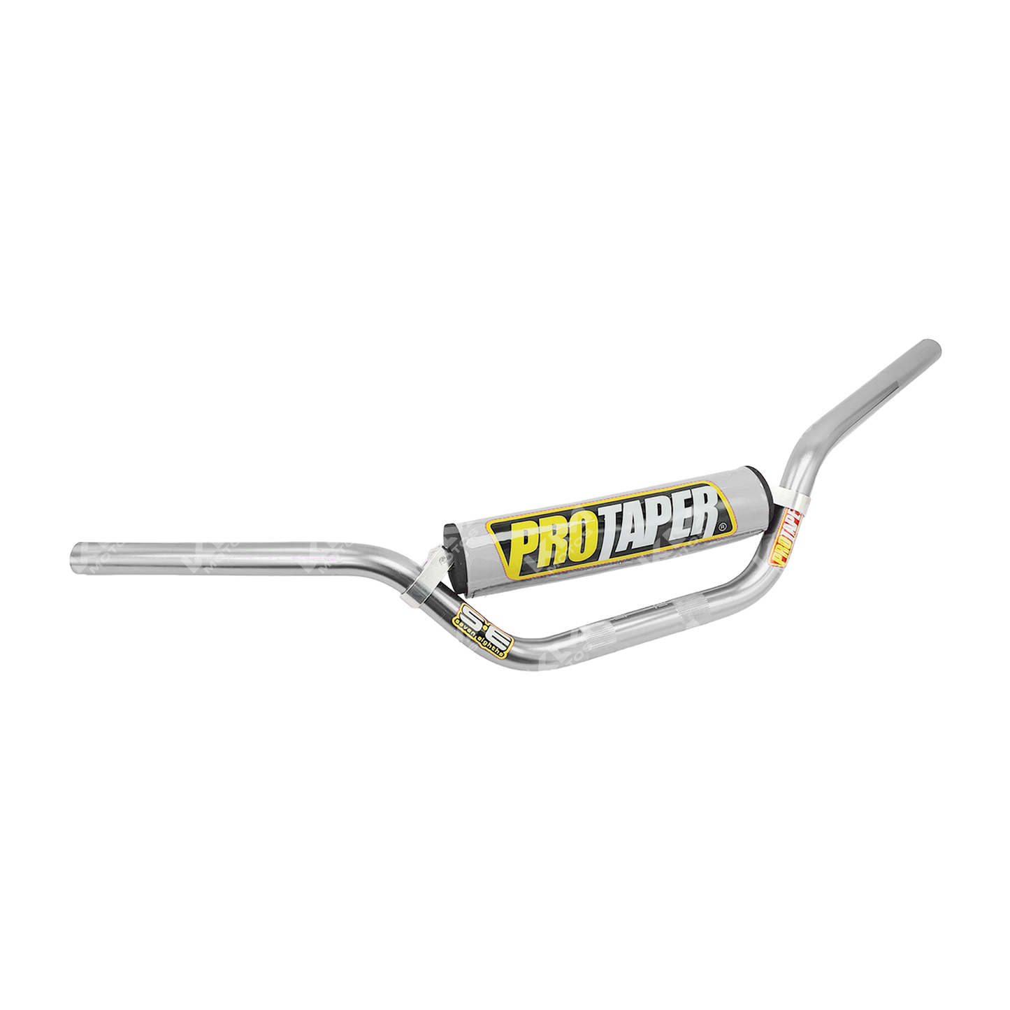 Timon ProTaper cromado con esponja KMS para bicicleta, manillar resistente y estilo brillante para ciclismo.