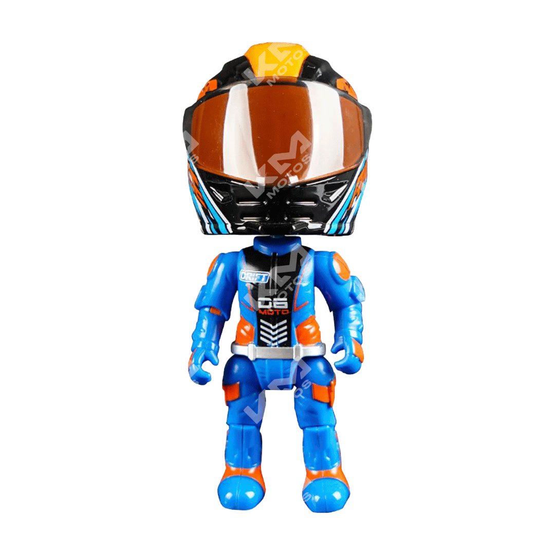 Casco mini con piloto de la marca KMS, diseño compacto y seguro, ideal para protección y estilo en actividades al aire libre.