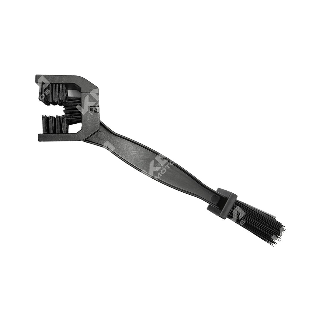 Cepillo limpia cadena KMS, herramienta de limpieza para cadenas de bicicleta, con cerdas duraderas y diseño ergonómico.