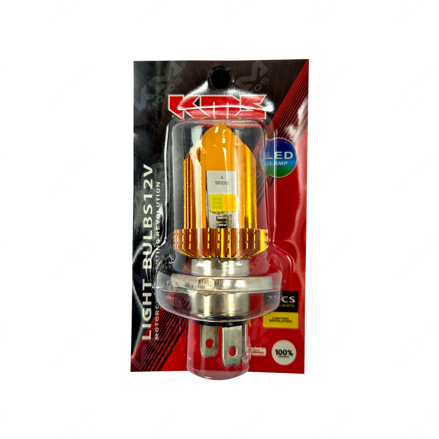 LUZ LED AMARILLO/BLANCO (SOCKET H4) KMS