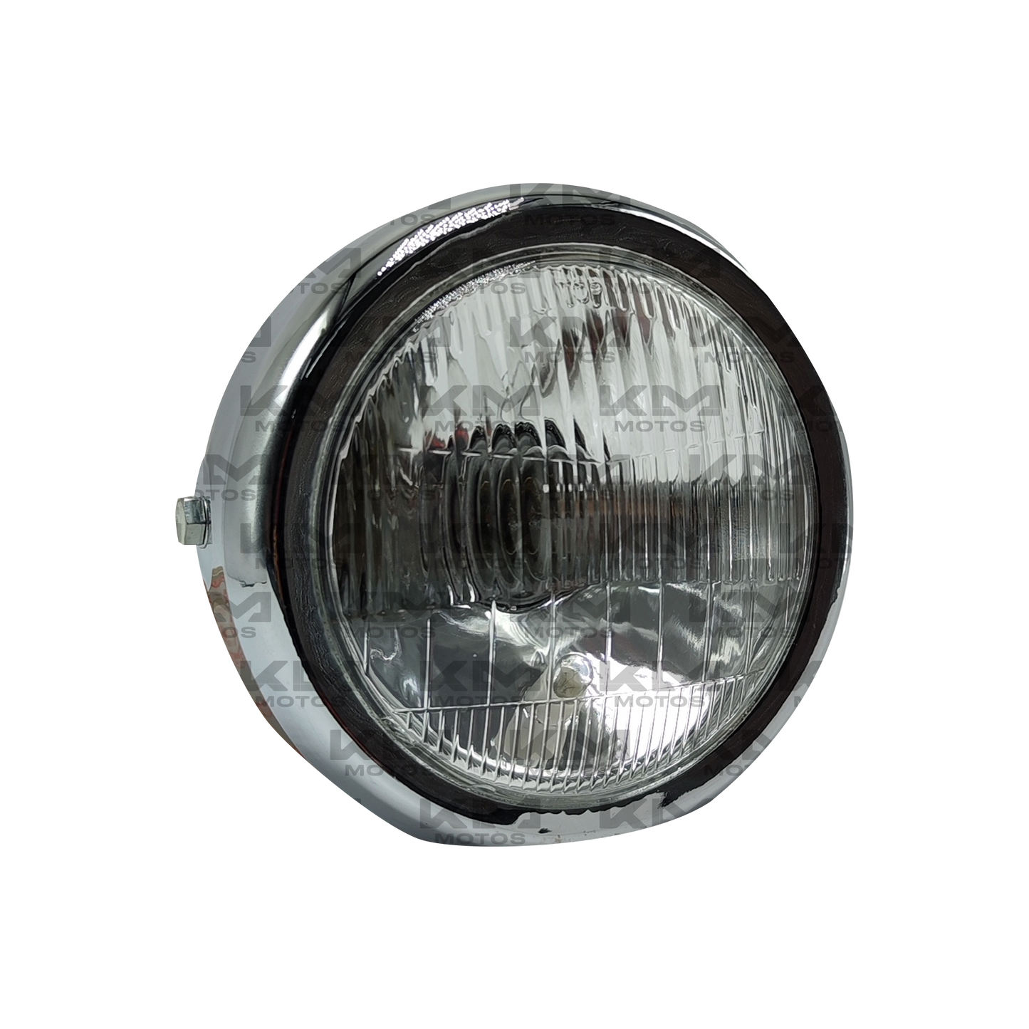 FOCO GN125 METAL OVALADO CROMADO KMS