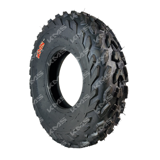Llanta delantera para cuatrimoto KM Motos 23x7x10, resistente y duradera, con banda de rodadura para off-road.