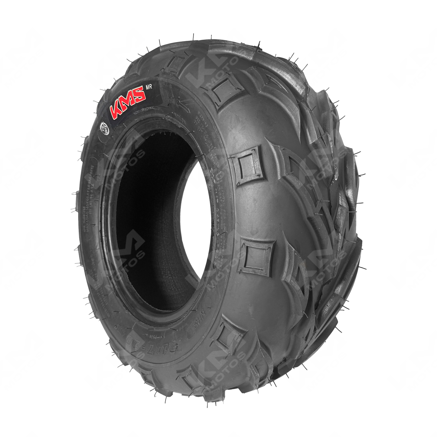 Llanta de cuatrimoto KMS 21x7x10 JT696 4PR con banda de rodadura y estructura resistente para off-road
