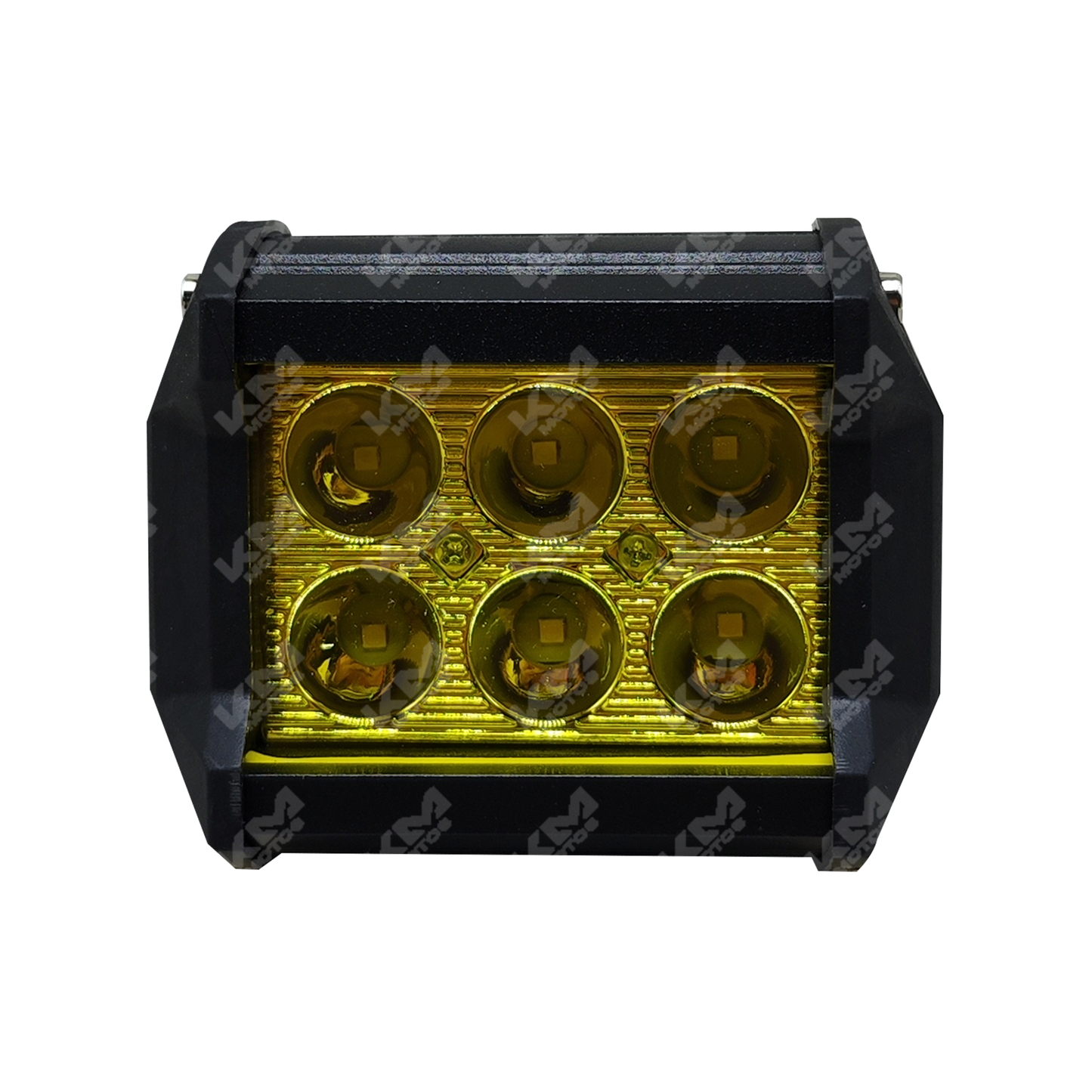 LUZ LED 6P AMARILLA BARRA CUADRADA METAL KMS