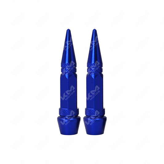 TAPON DE VALVULAS RACING 60MM PAR AZUL - KMMOTOSHN