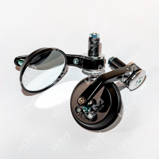 RETROVISORES REDONDO ALTO UNIVERSAL CROMADO - KMMOTOSHN