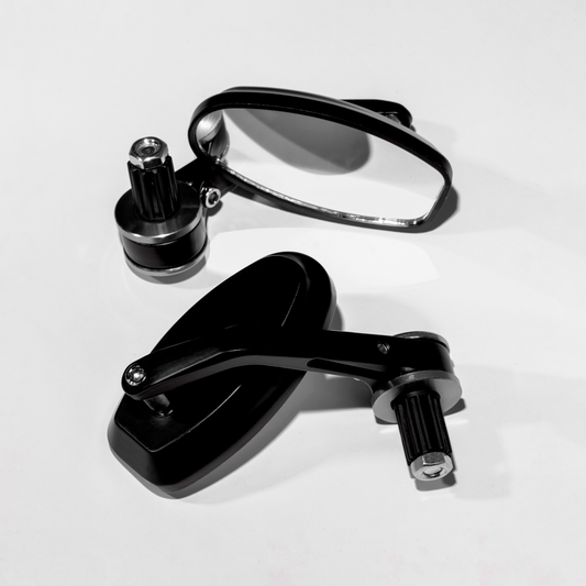 RETROVISORES OVALADOS DE CONTRAPESA CROMADO