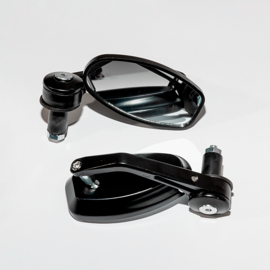 RETROVISORES OVALADOS DE CONTRAPESA NEGRO