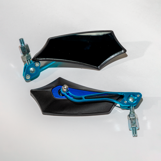 RETROVISORES BAJITOS M8/M10 AZUL
