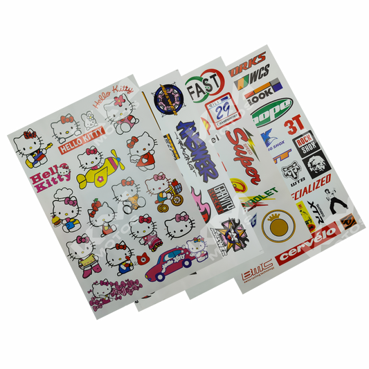 STIKER EN PAQUETE MULTIDISENOS KMS