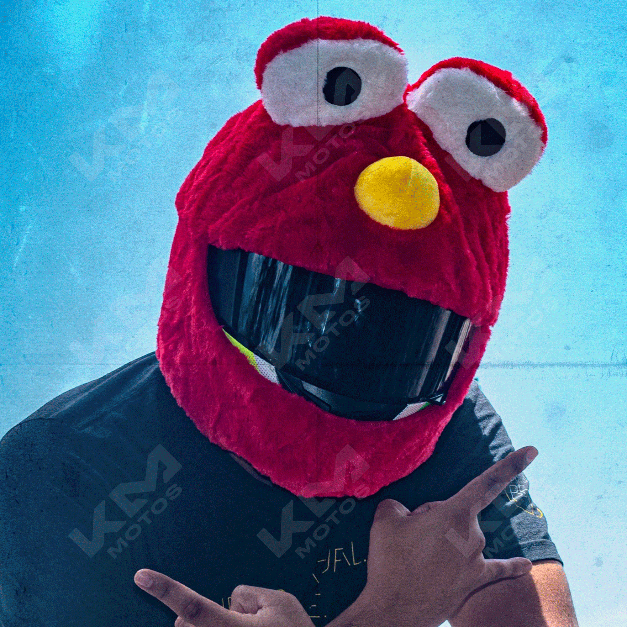 Peluche Casco De Elmo FUNDA P/CASCO UNIVERSAL ELMO RED KMS – KMMOTOSHN