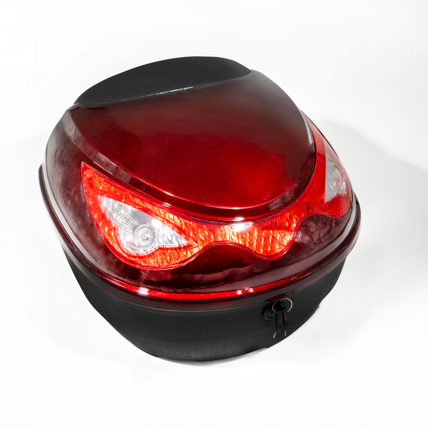 MALETERO O BAUL PARA MOTO ROJO(VINO)LS02
