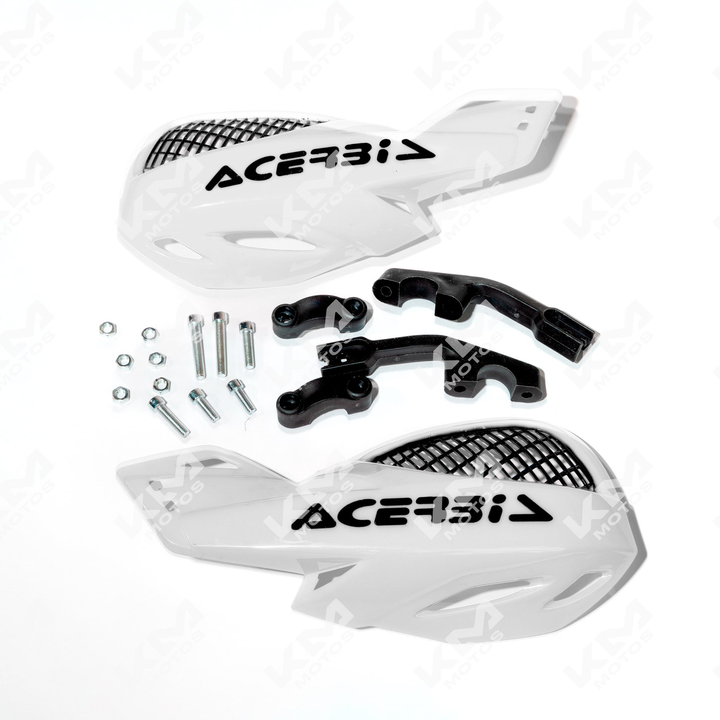 PROTECTOR DE PUÑOS PLASTICOS + MAYA ACERBIS BLANCO - KMMOTOSHN