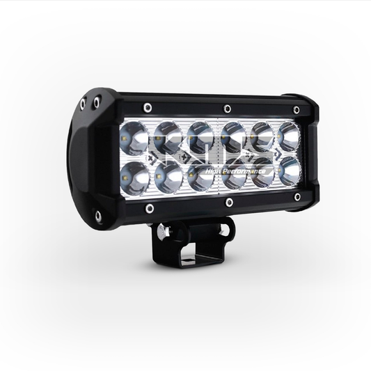 BARRA LED CUADRADA 12P NEGRO KMS - KMMOTOSHN