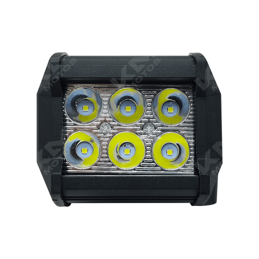 BARRA LED CUADRADA 6P NEGRO KMS