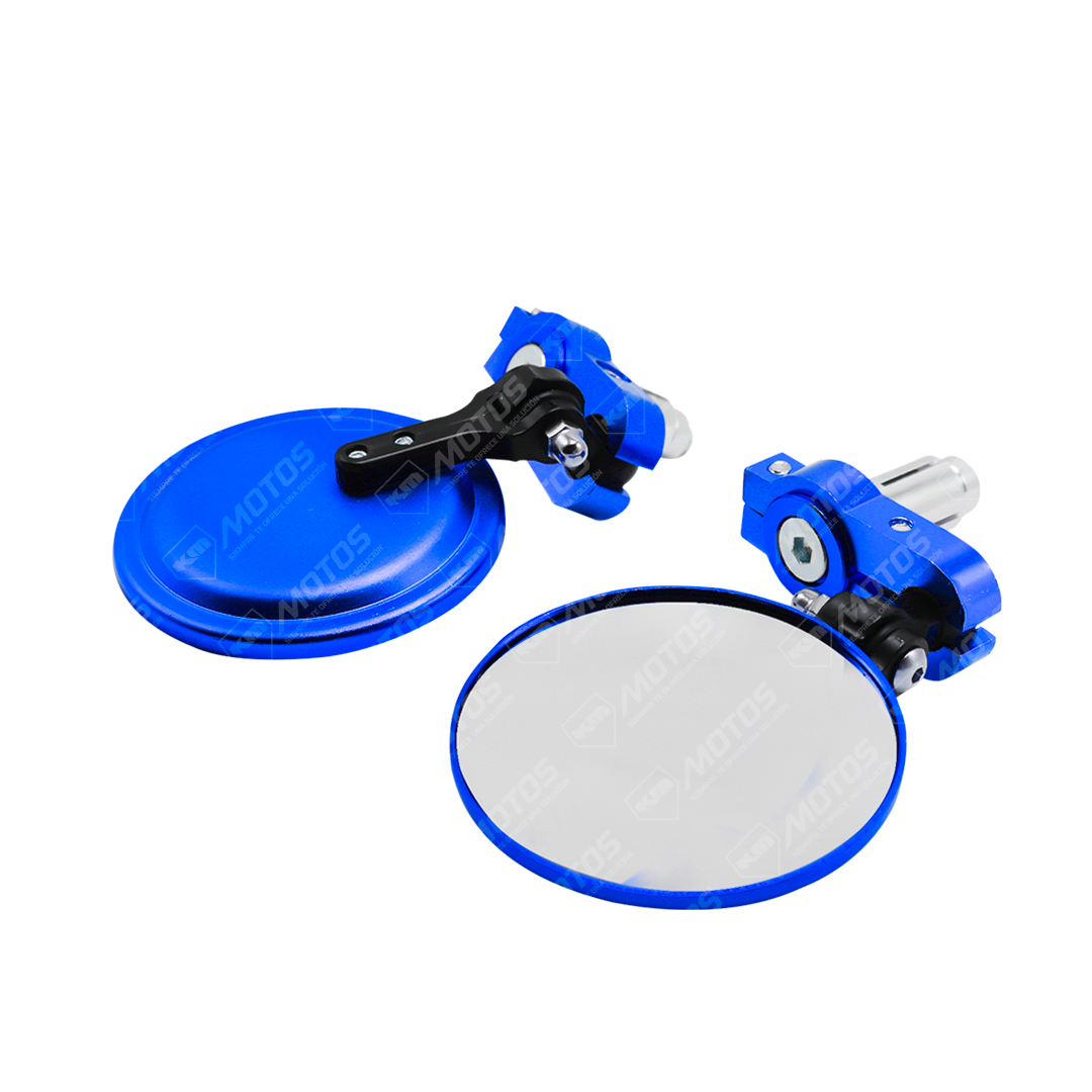RETOVISORES REDONDOS DE CONTRAPESA AZUL KMS