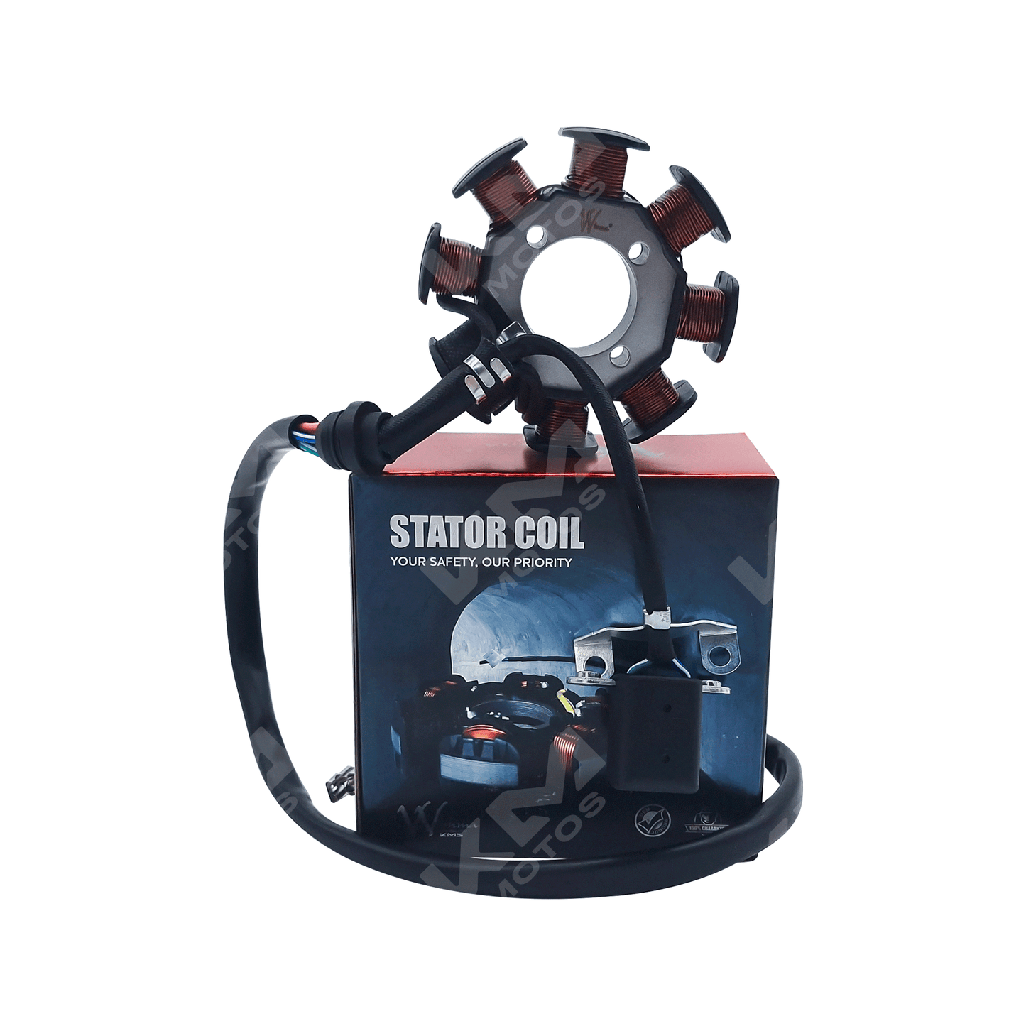 BOBINA DE MAGNETO CG125/HJ/FT125/XM/STD 8-3 WIMMA KMS - KMMOTOSHN