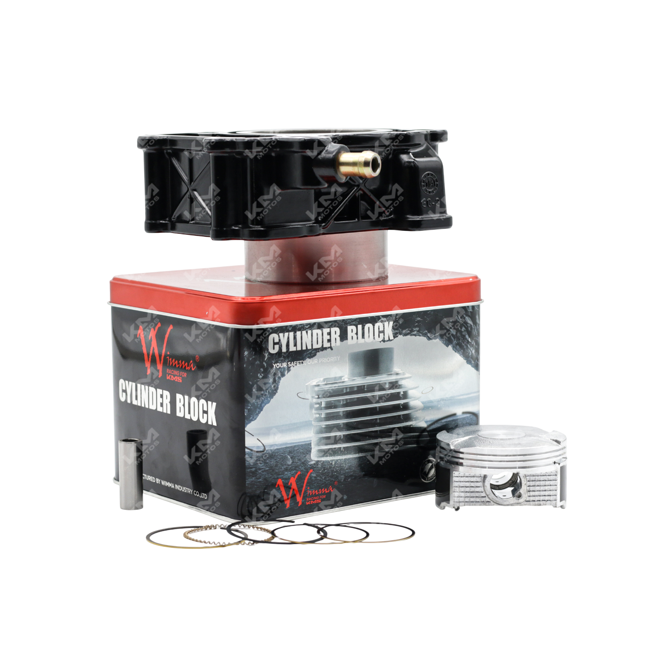 KIT DE CILINDRO NS200 + EMPAQUES WIMMA KMS - KMMOTOSHN