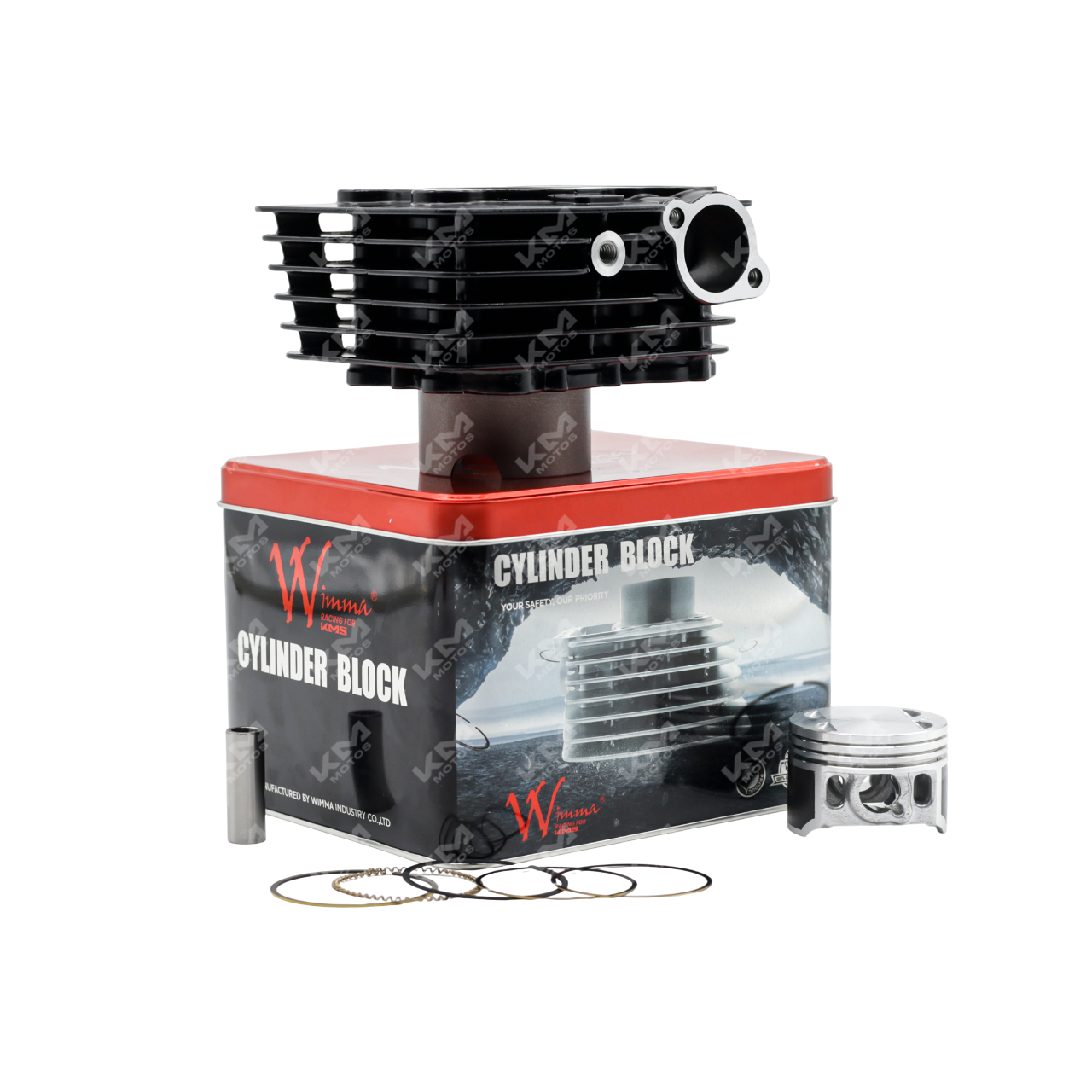 KIT DE CILINDRO PS135 PULSAR + EMPAQUES WIMMA KMS - KMMOTOSHN