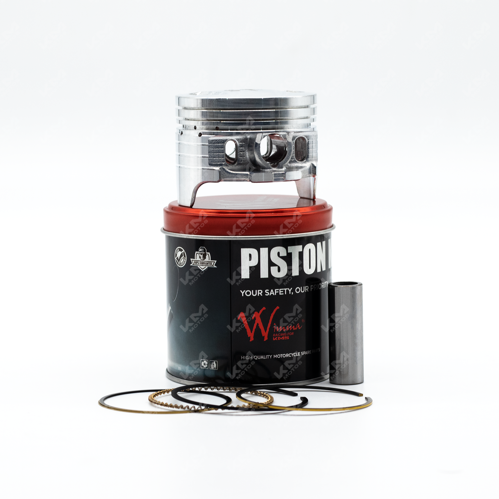 KIT DE PISTON YBR125 RACING (DE 125CC A 150CC) 56.5MM WIMMA KMS - KMMOTOSHN