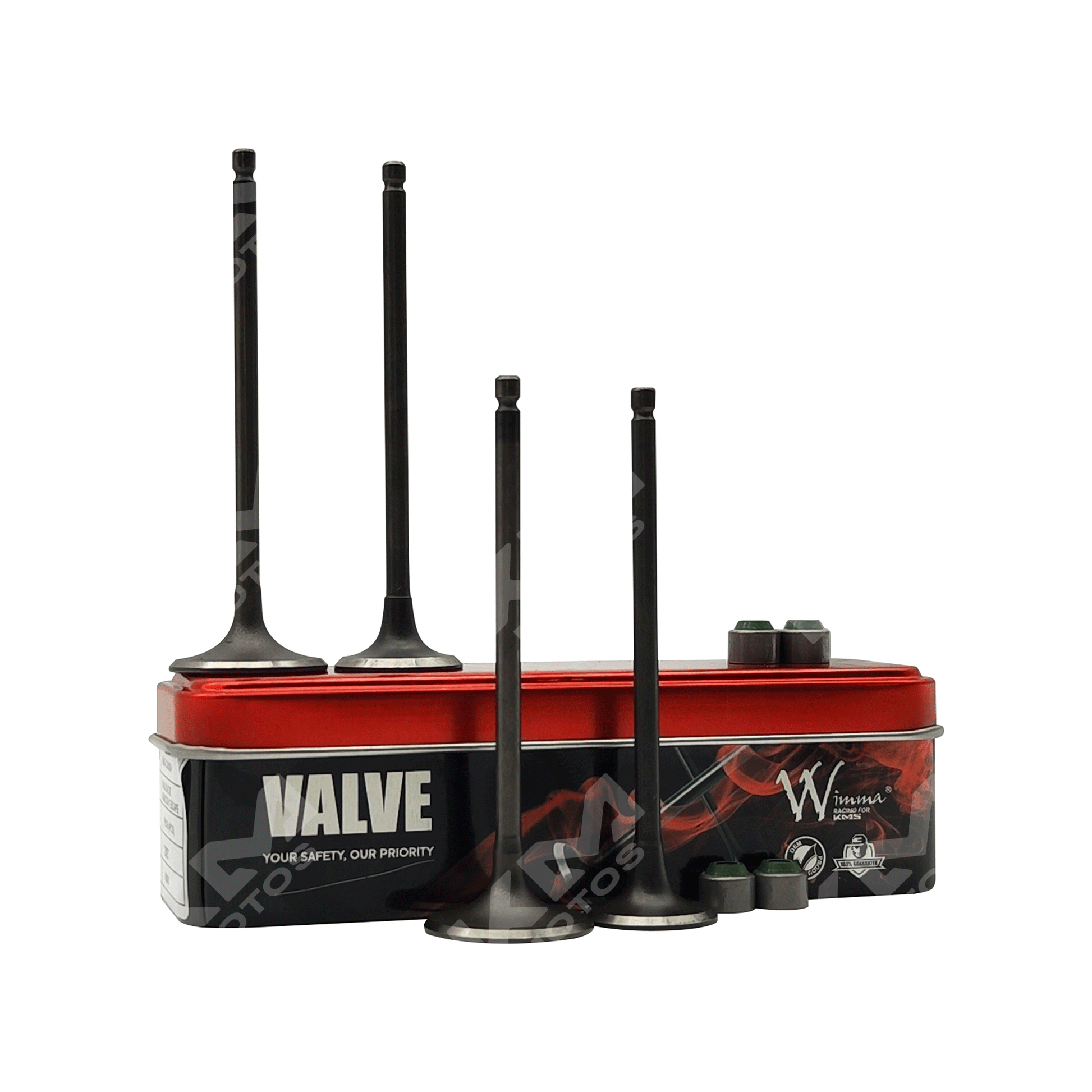 VALVULAS DE ADMISION Y ESCAPE PULSAR NS200/AS200/RS200 (4PCS) WIMMA KMS