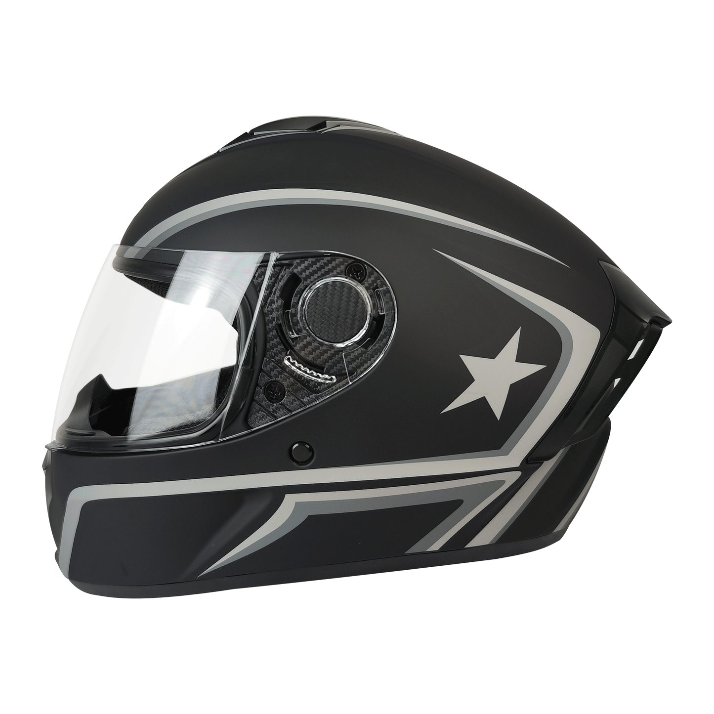 CASCO CERRADO NEGRO MATE DOT SOLID HS2 "XXL"