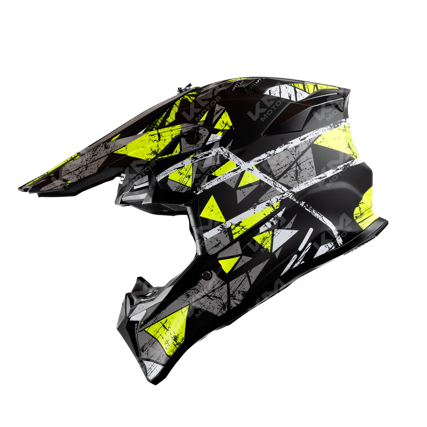 CASCO CROSS NEGRO/AMARILLO MATE VECTOR DOT WLT127 HS2 "M"
