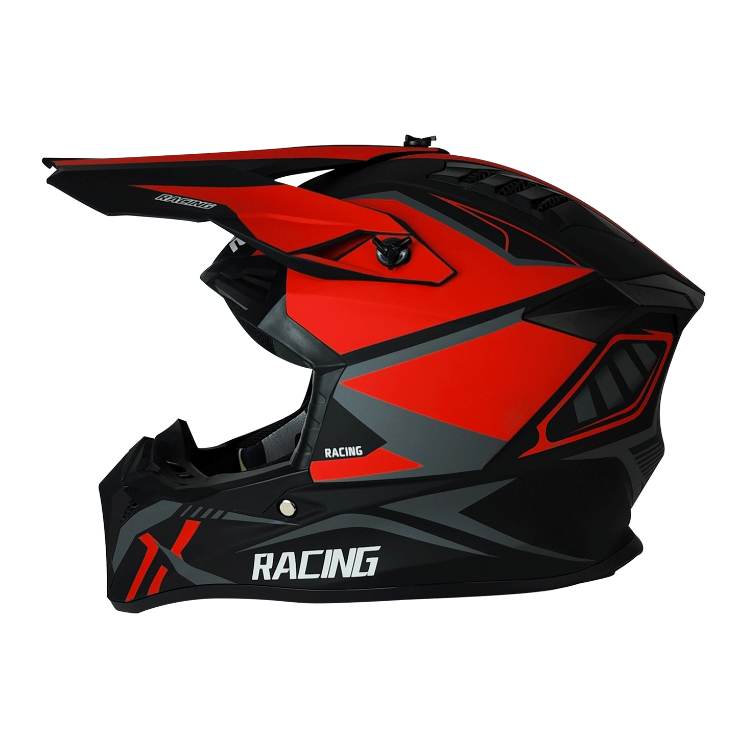 CASCO CROSS NEGRO/ROJO MATE RACING DOT WLT127 HS2 "L"