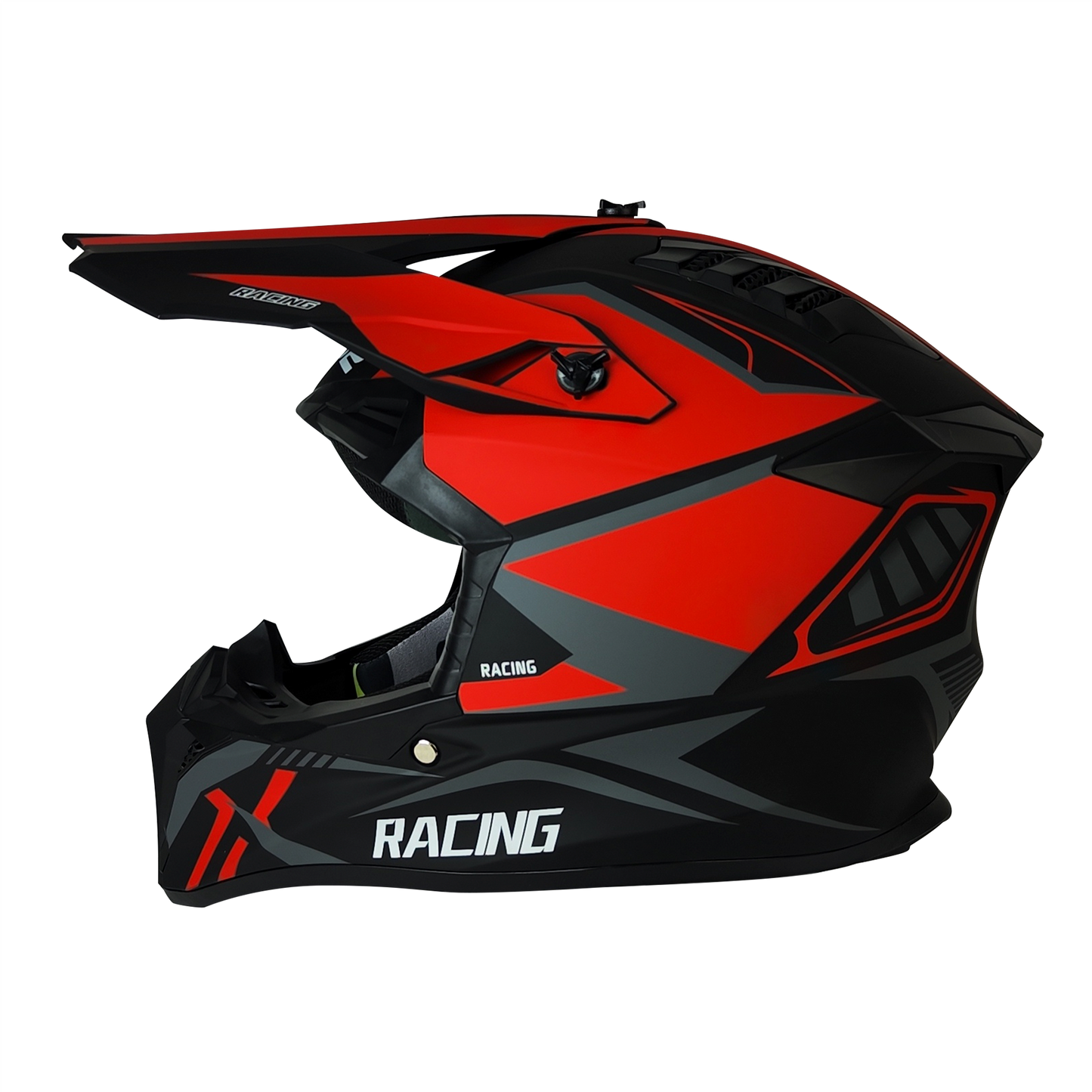 CASCO CROSS NEGRO/ROJO MATE DOT RACING HS2 "M"