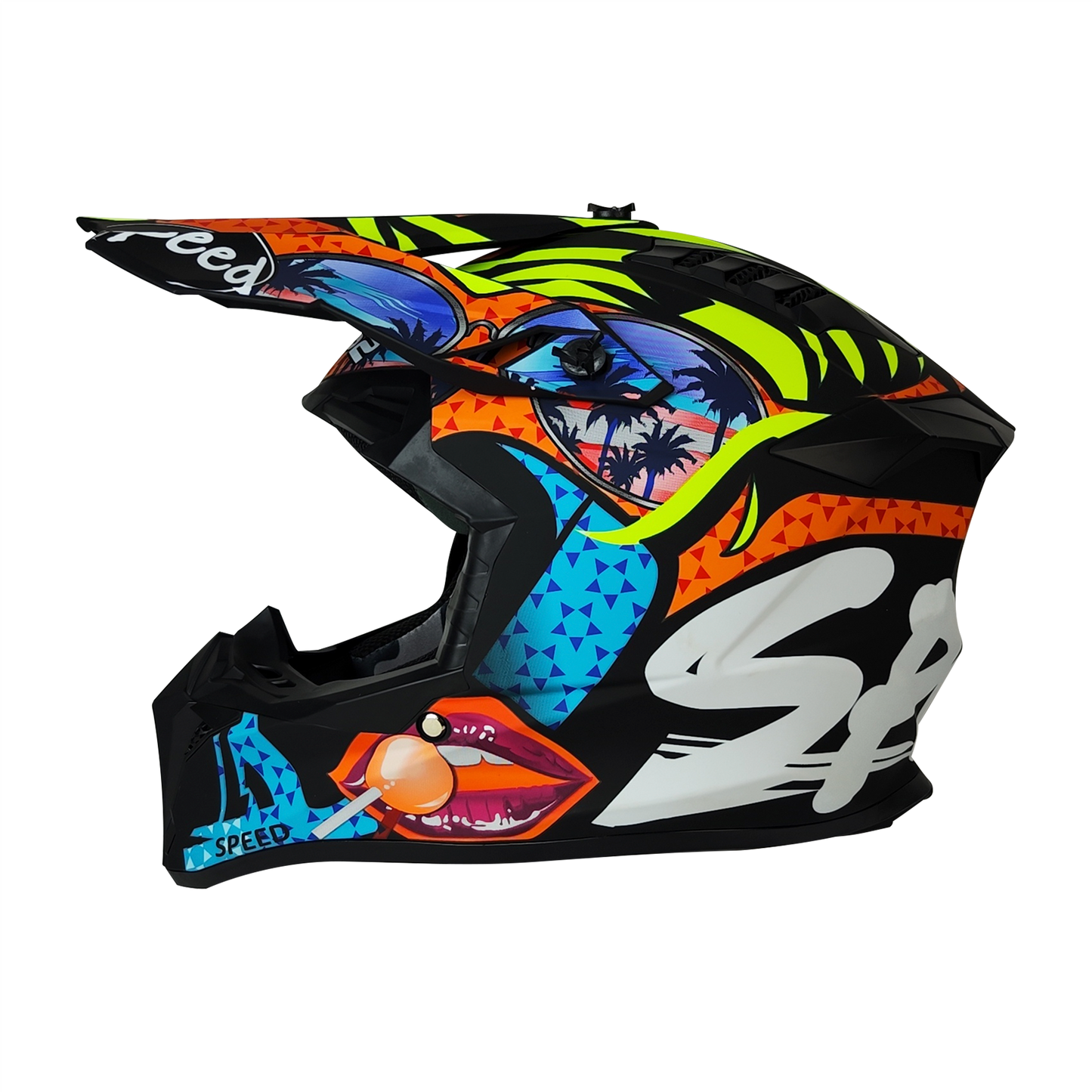 CASCO CROSS NEGRO MATE DOT BEACH HS2 WLT189/WLT127 "M"