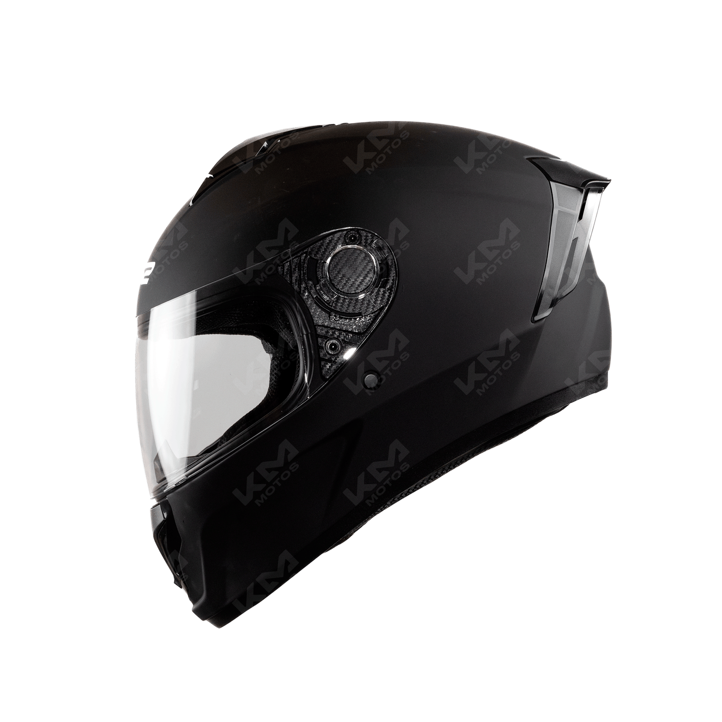 CASCO CERRADO NEGRO MATE SOLID LS01 DOT WLT111 HS2 V.C. "XL" - KMMOTOSHN