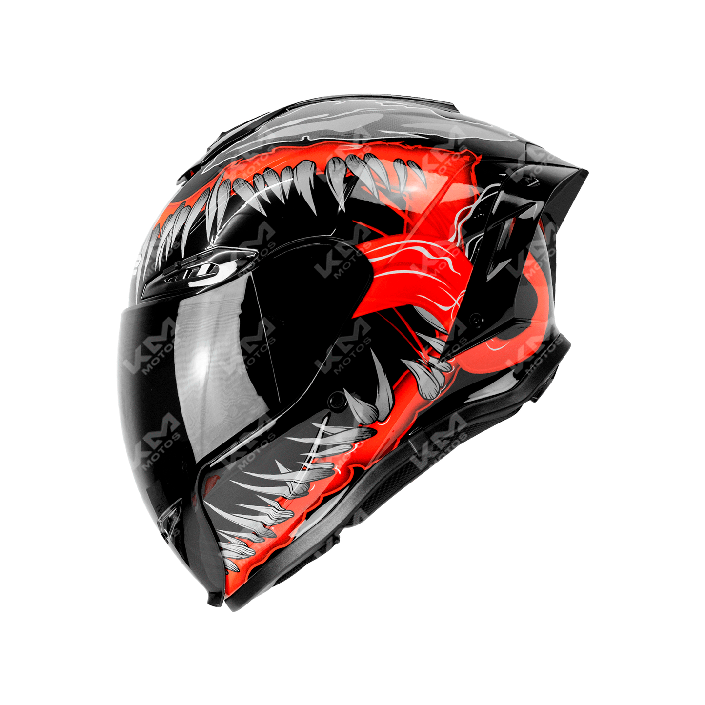 CASCO CERRADO NEGRO VENOM WLT109L DOT HS2 KMS V.N. "S" - KMMOTOSHN