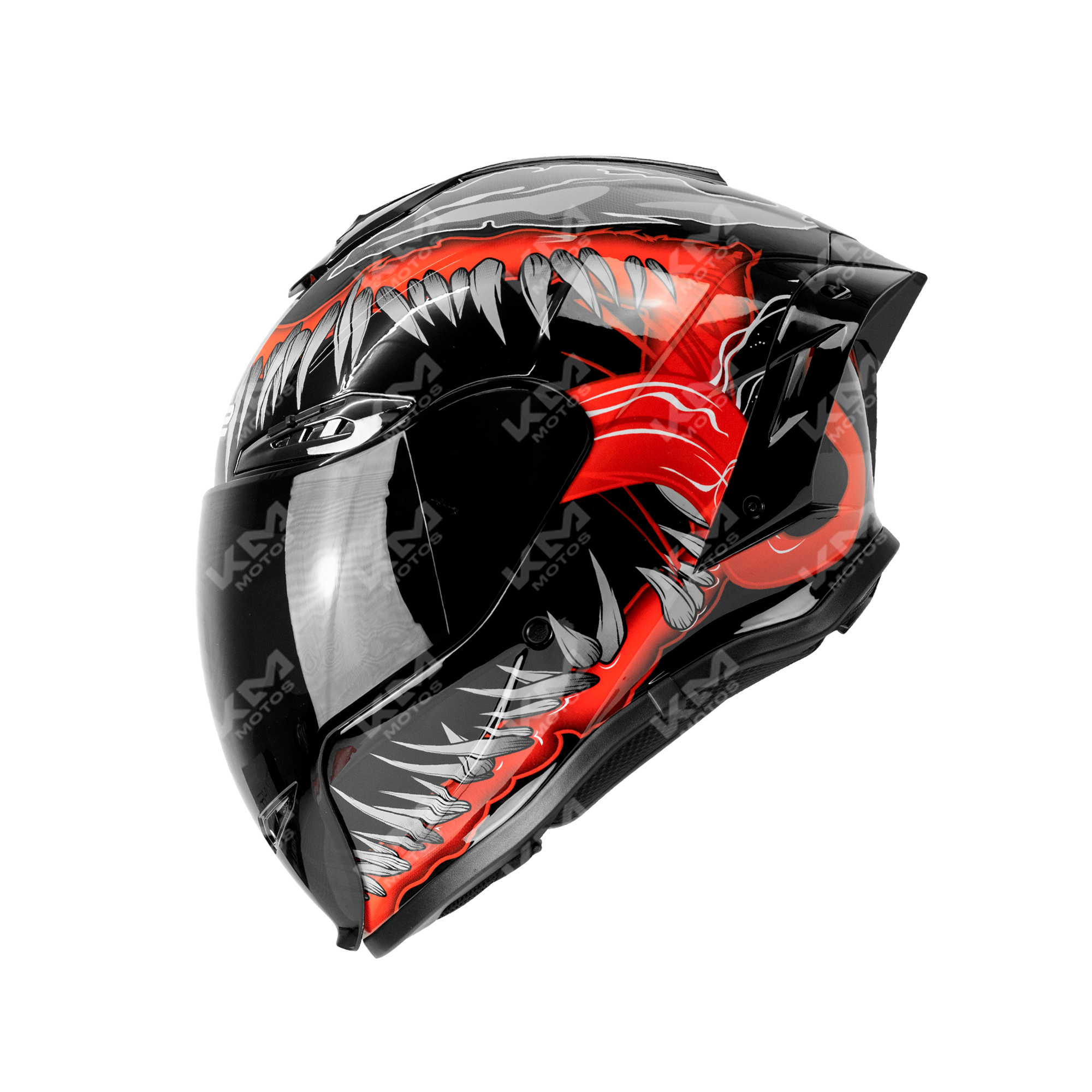 CASCO CERRADO NEGRO VENOM WLT109L DOT HS2 KMS 