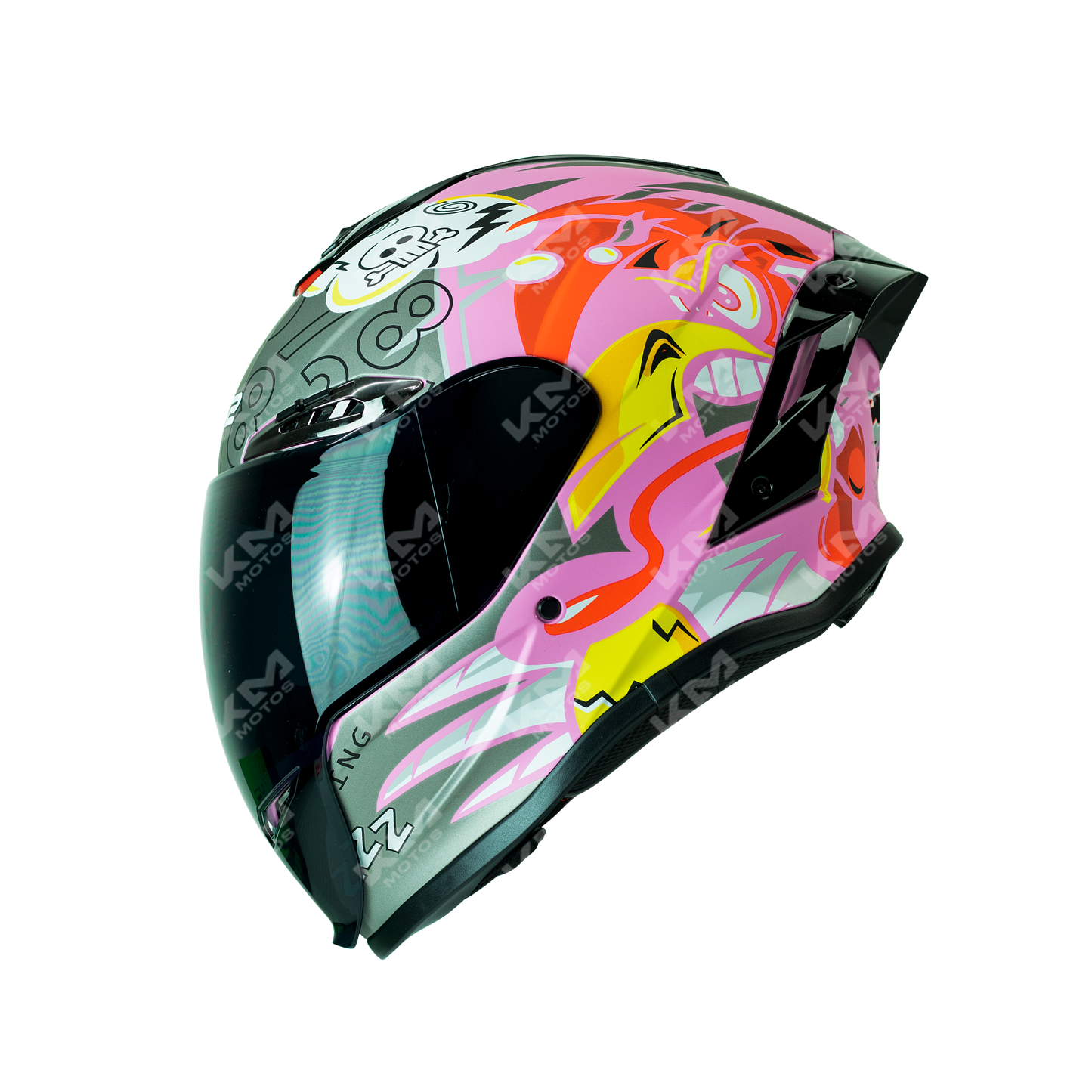 CASCO CERRADO ROSADO MATE LOONEY WLT109L DOT HS2 KMS V.N. "M"