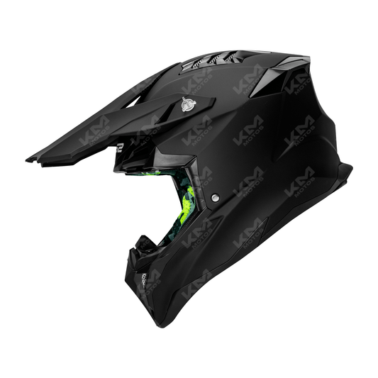 CASCO CROSS NEGRO MATE SOLID DOT WLT189 HS2 "L"