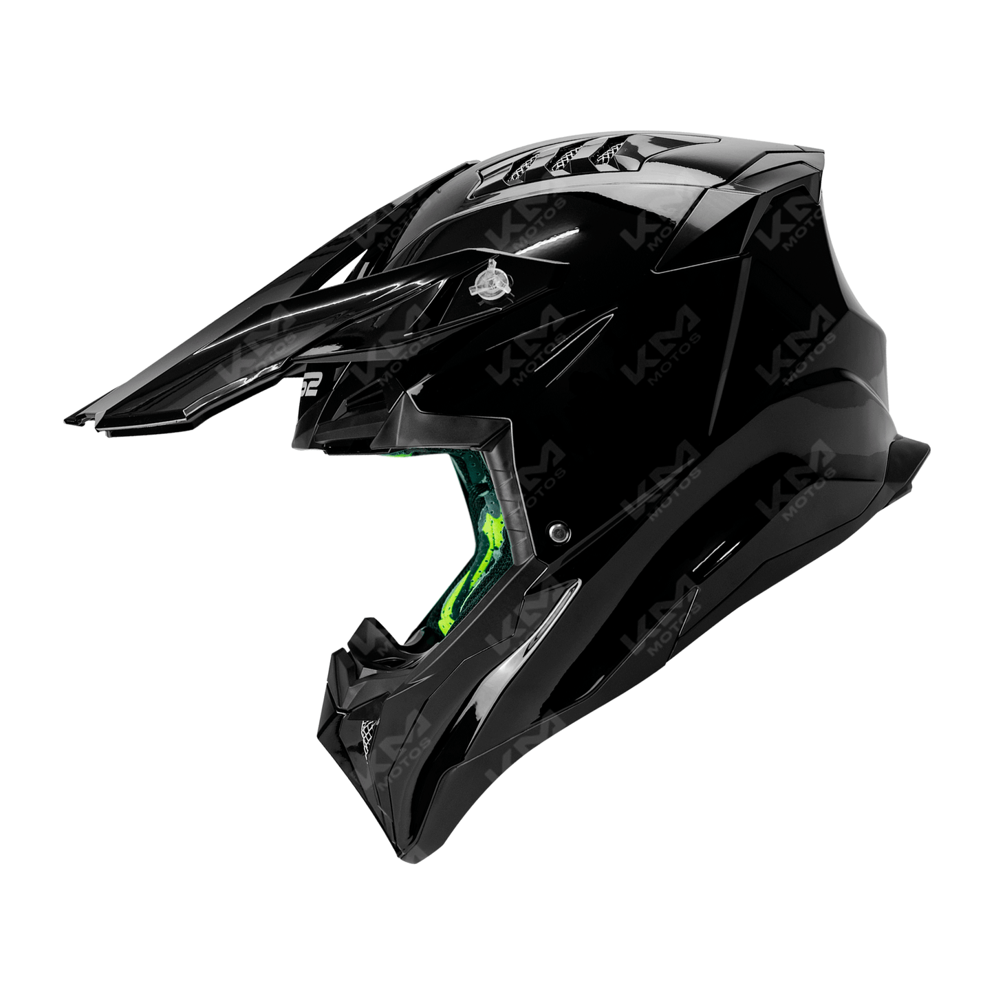 CASCO CROSS NEGRO BRILLO SOLID DOT WLT189 HS2 "L"