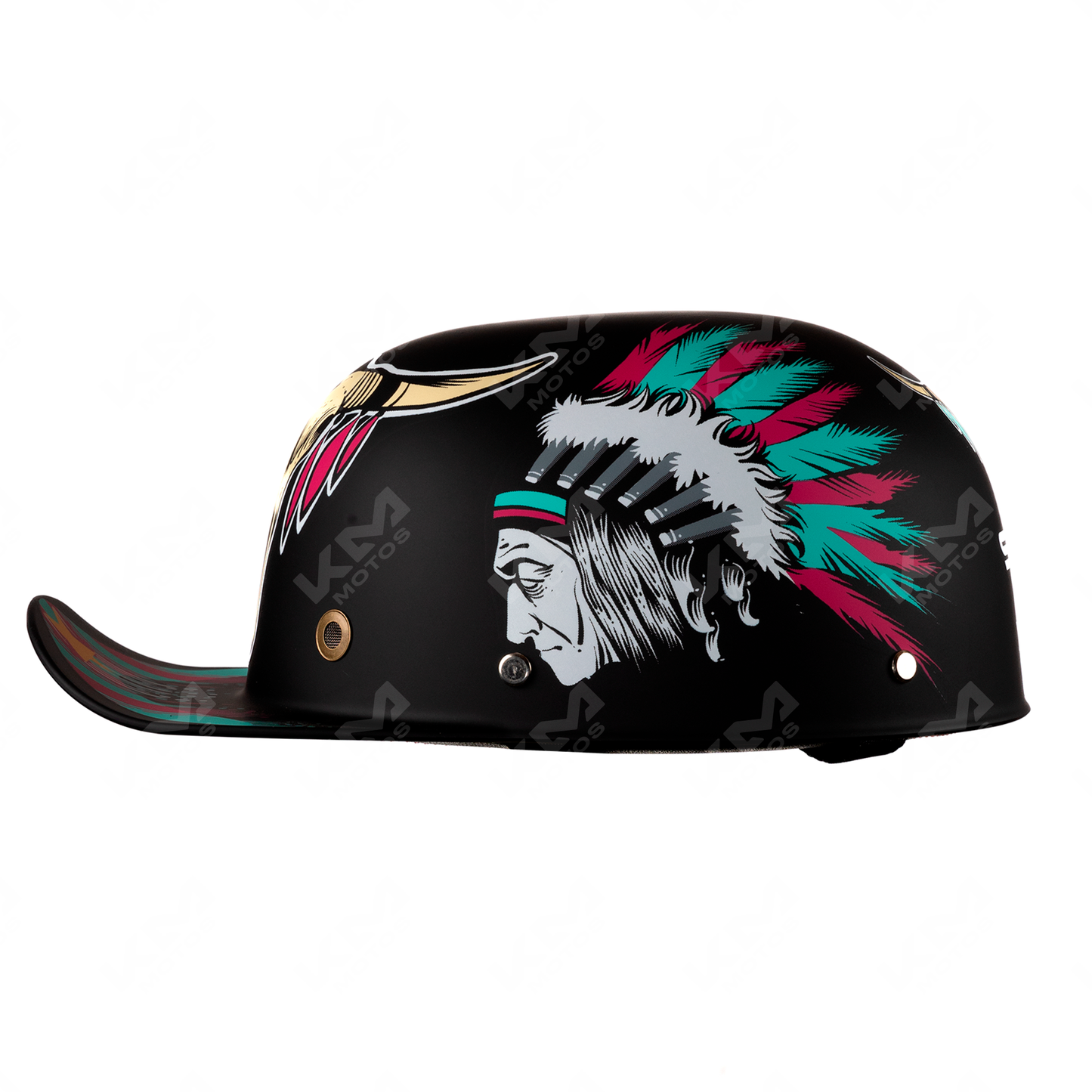 CASCO GORRITA NEGRO MATE INDIO (PANDILLERO) DOT WLT318 HS2 "L"