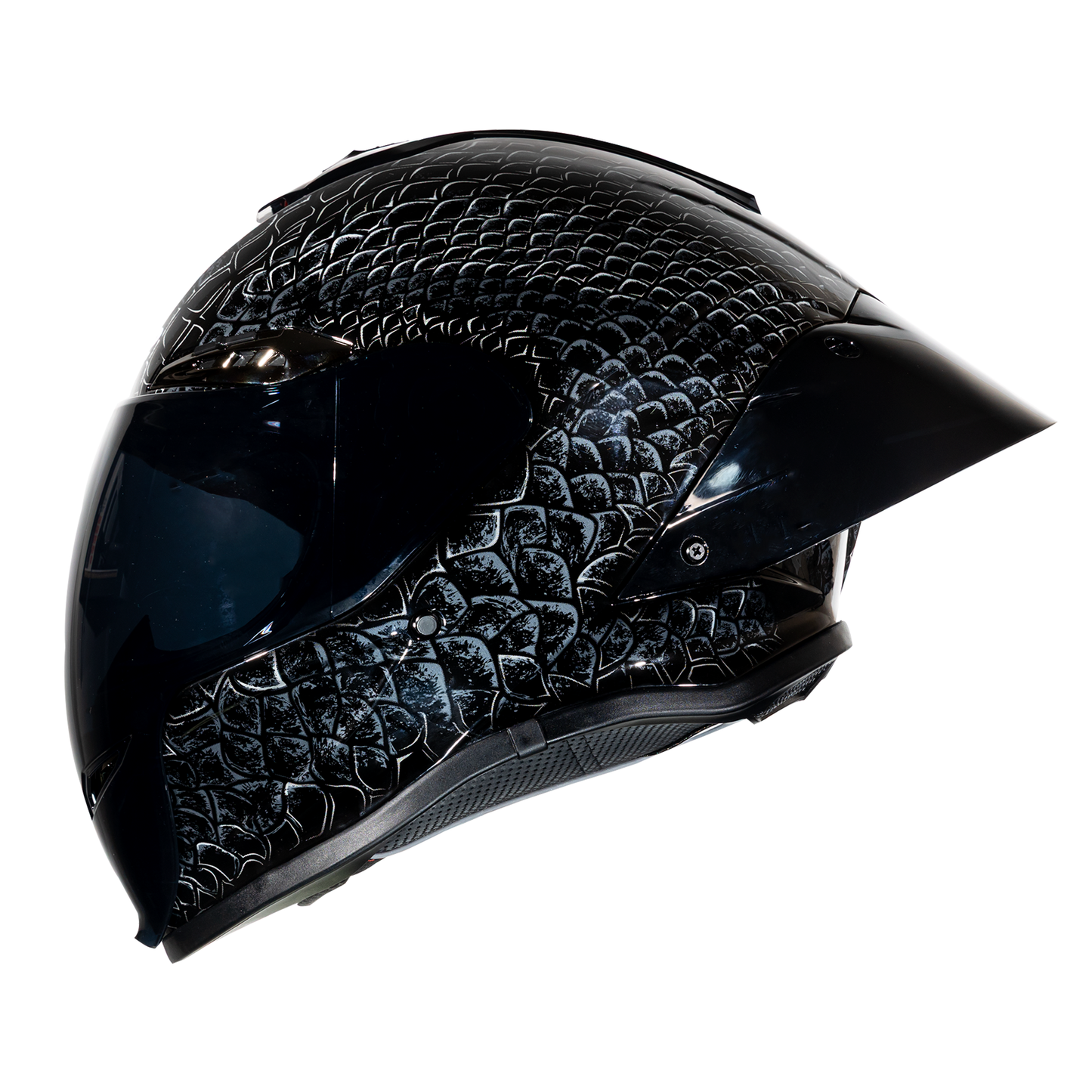 CASCO CERRADO NEGRO VISOR OSCURO JD02 WLT109LR DOT HS2 KMS V.N. "M"