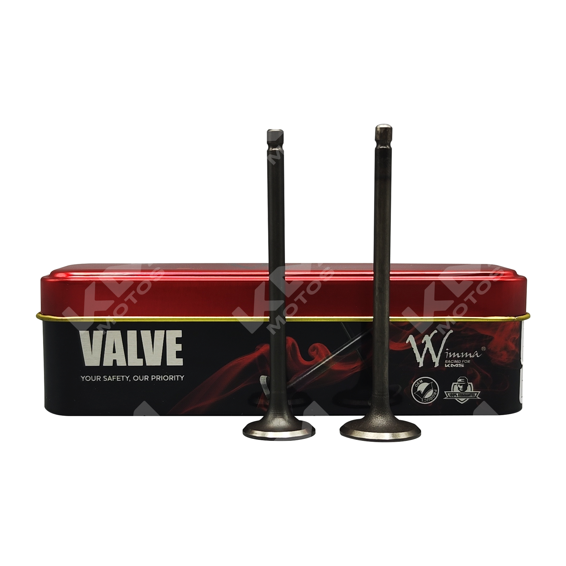 VALVULAS DE ADMICION Y ESCAPE DISCOVER 100-BOXER BM 100-KS ES WIMMA KMS - KMMOTOSHN