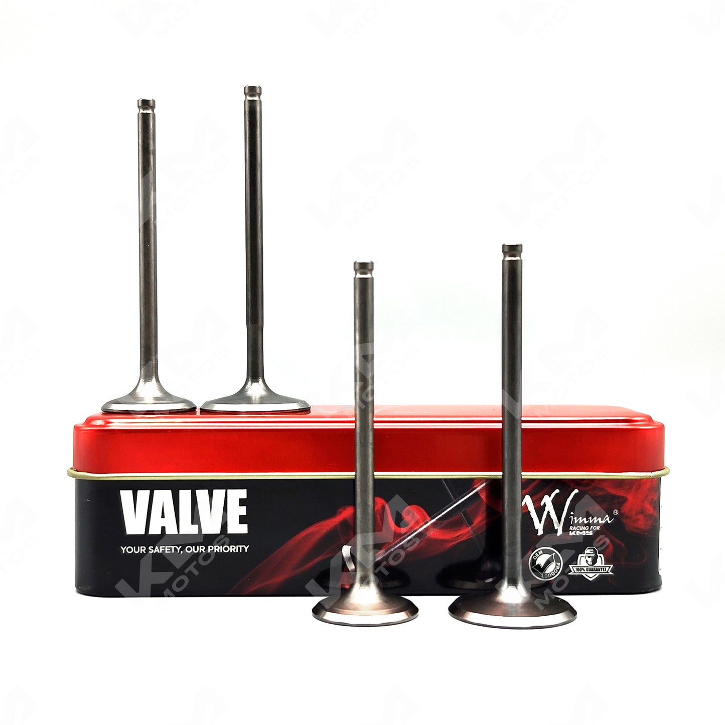 VALVULAS DE ADMICION Y ESCAPE KTM200 DUKE(4 PCS) WIMMA KMS - KMMOTOSHN