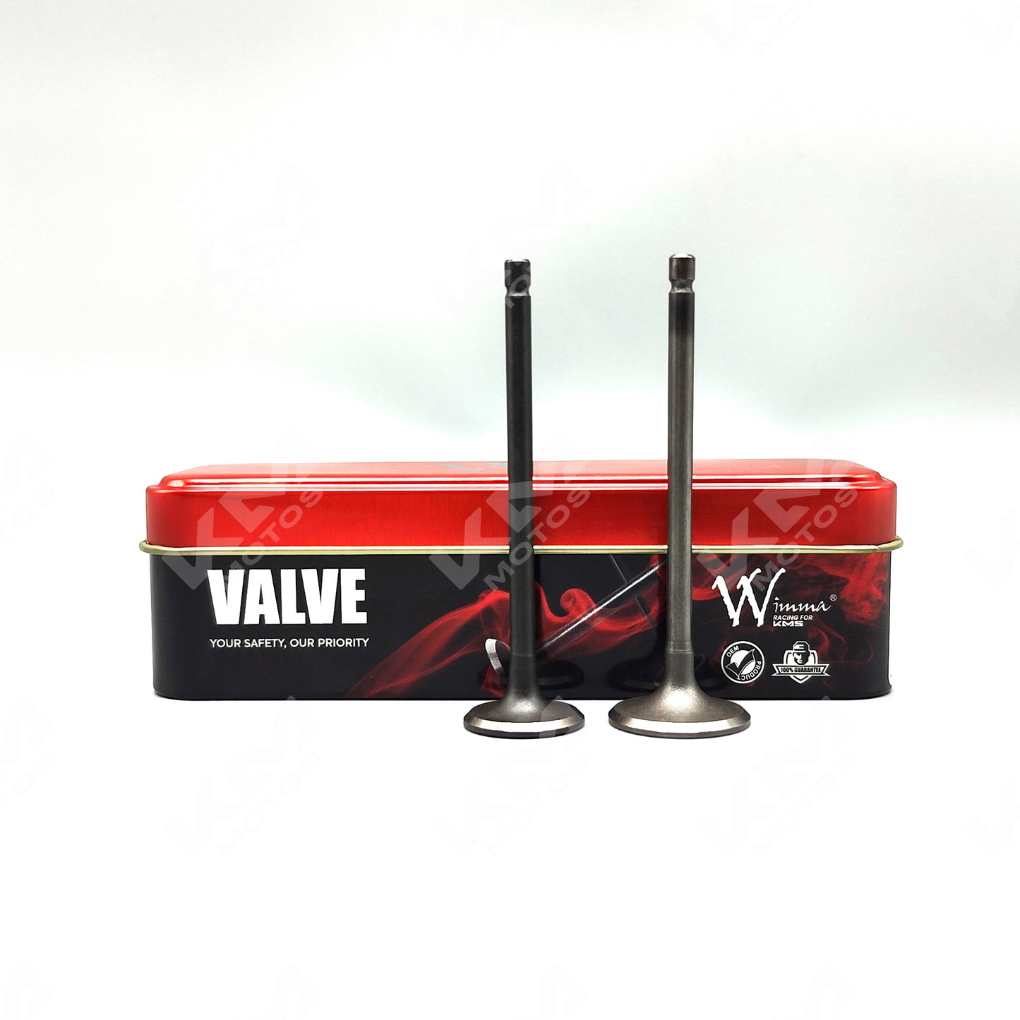 VALVULAS DE ADMICION Y ESCAPE PLATINO 125 DTS-SI-XCD 125 WIMMA KMS - KMMOTOSHN