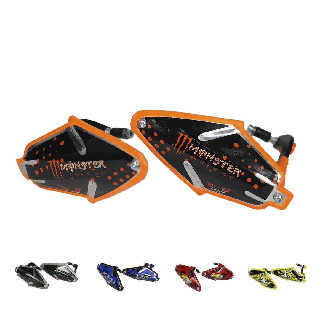 HANDGUARDS METALICAS UNIVERSALES LOGOS (COLORES VARIOS) (UNIVERSAL) - KMMOTOSHN
