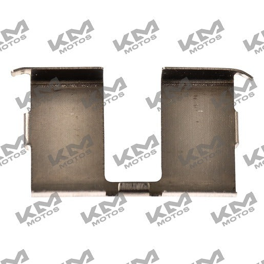 Guía de pastilla de freno trasero para motocicleta Italika 250Z en color grafito, modelo F15050017, parte original.