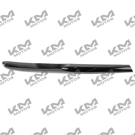 Moldura izquierda negra para sistema de control Ds150 de Italika, original F13010758, con acabado en color negro.